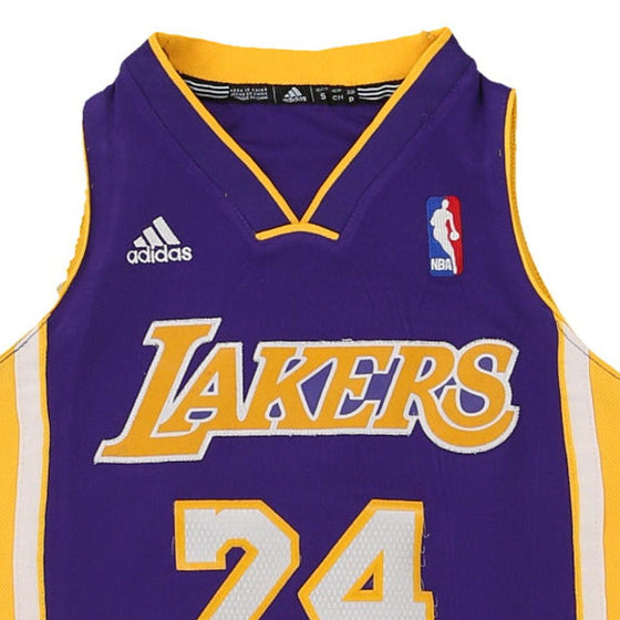 Pre-Loved purple Age 10-12 Los Angeles Lakers Adidas Jersey - boys small