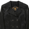 Vintage black Dallas Leather Jacket - womens medium