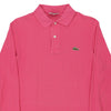 Vintage pink Lacoste Long Sleeve Polo Shirt - mens small