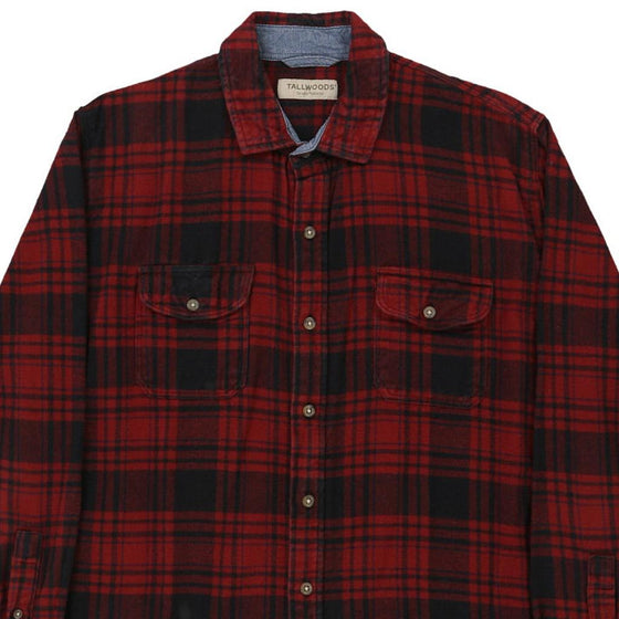 Vintage red Tallwoods Flannel Shirt - mens medium