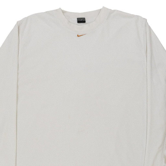 Vintage white Nike Long Sleeve T-Shirt - mens xx-large