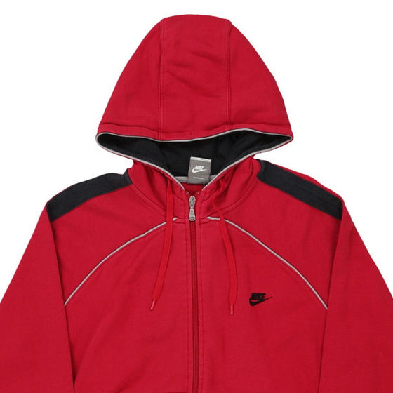 Vintage red Nike Hoodie - mens medium