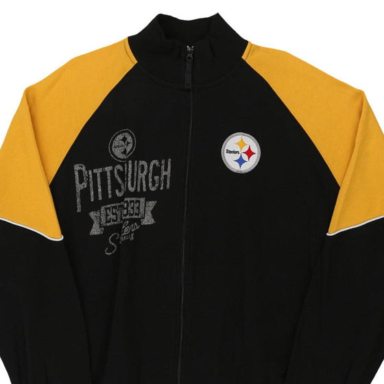 Vintage black Pittsburgh Steelers Nfl Zip Up - mens x-large