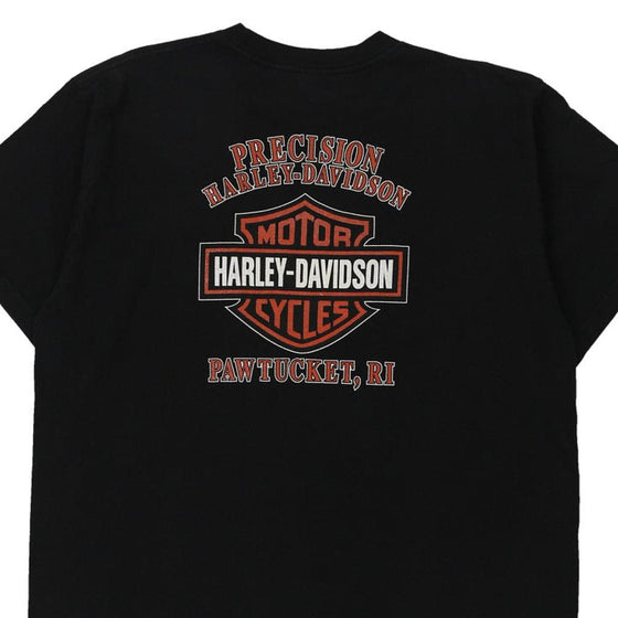 Vintage black Pawtucket RI Harley Davidson T-Shirt - mens large