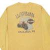 Vintage yellow Onalaska Harley Davidson Long Sleeve T-Shirt - mens large