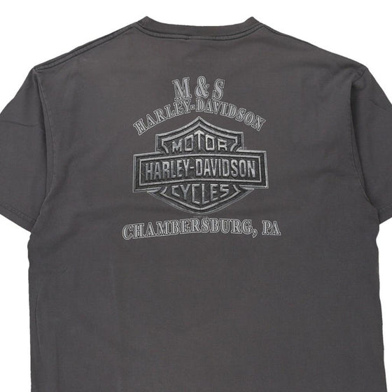 Vintage grey Chambersburg PA Harley Davidson T-Shirt - mens x-large