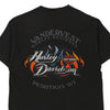 Vintage black Peshtigo WI Harley Davidson T-Shirt - mens large