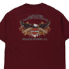 Vintage burgundy Harley Davidson T-Shirt - mens xx-large