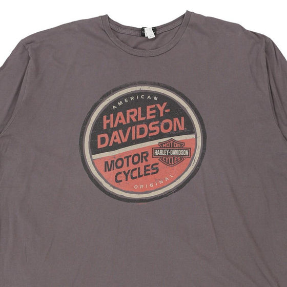 Vintage grey Oconomowoc WI Harley Davidson T-Shirt - mens xxx-large