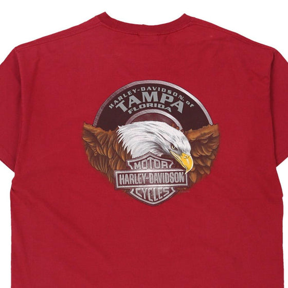 Vintage red Tampa Harley Davidson T-Shirt - mens x-large