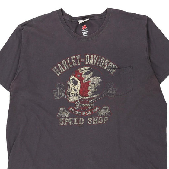 Vintage grey Harley Davidson T-Shirt - mens xx-large