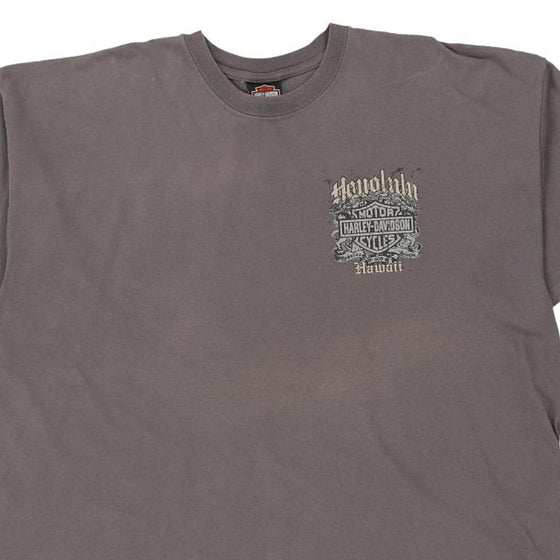 Vintage grey Hawaii Harley Davidson T-Shirt - mens xx-large