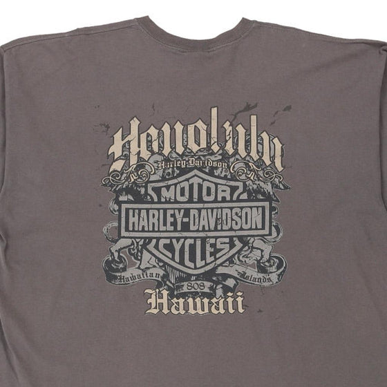 Vintage grey Hawaii Harley Davidson T-Shirt - mens xx-large