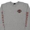 Vintage grey Wisconsin Harley Davidson Long Sleeve T-Shirt - mens x-large