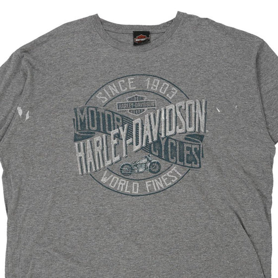 Vintage grey Harley Davidson T-Shirt - mens xx-large