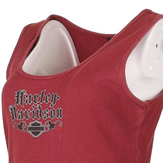 Vintage red Harley Davidson Vest - womens x-large