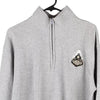 Vintage grey Champion 1/4 Zip - mens large