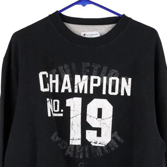 Vintage black Champion Sweatshirt - mens large