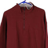 Vintage burgundy Champion 1/4 Zip - mens x-large