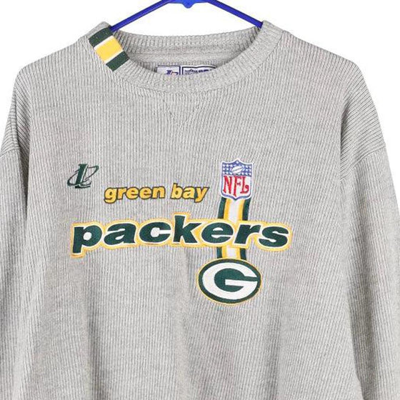 Vintage grey Green Bay Packers Logo Athletics Sweatshirt - mens large