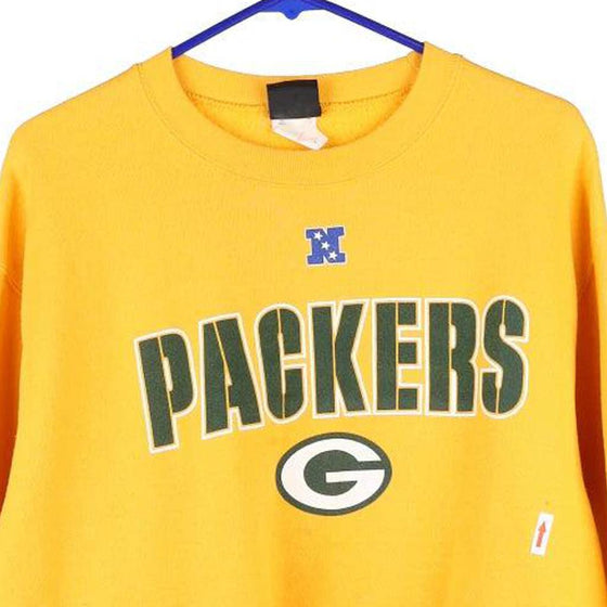 Vintage yellow Green Bay Packers Nfl Sweatshirt - mens medium