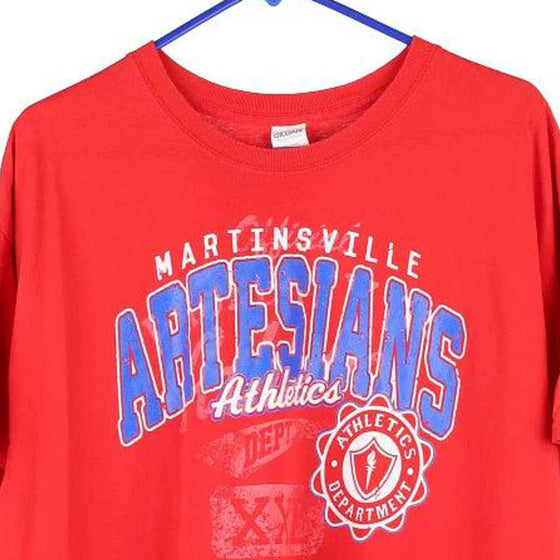 Vintage red Martinsville Artisans Gildan T-Shirt - mens x-large