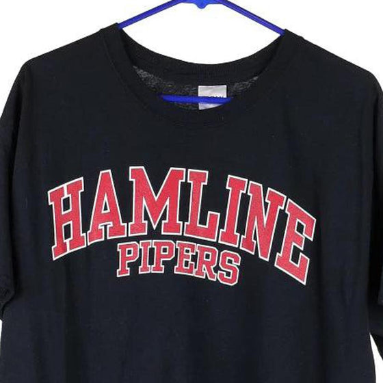 Vintage black Hamline Pipers Gildan T-Shirt - mens large