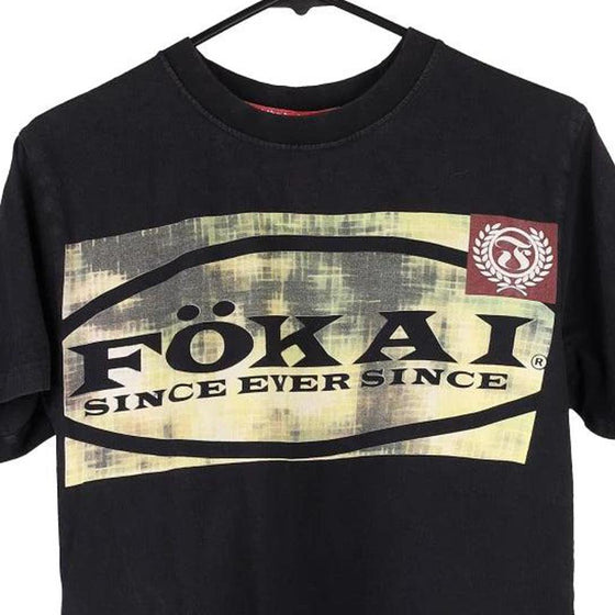 Vintage black Fokai Familia T-Shirt - mens small