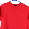 Vintage red Tommy Hilfiger T-Shirt - mens x-small