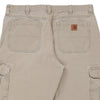 Vintage cream Rework Carhartt Cargo Trousers - mens 38" waist