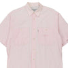 Vintage pink Levis Short Sleeve Shirt - mens medium