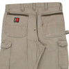 Vintage beige Wrangler Cargo Trousers - mens 35" waist