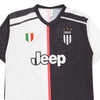 Vintage black & white Campioni, Italy Replica Football Shirt - mens large