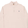 Vintage pink Ralph Lauren 1/4 Zip - mens large