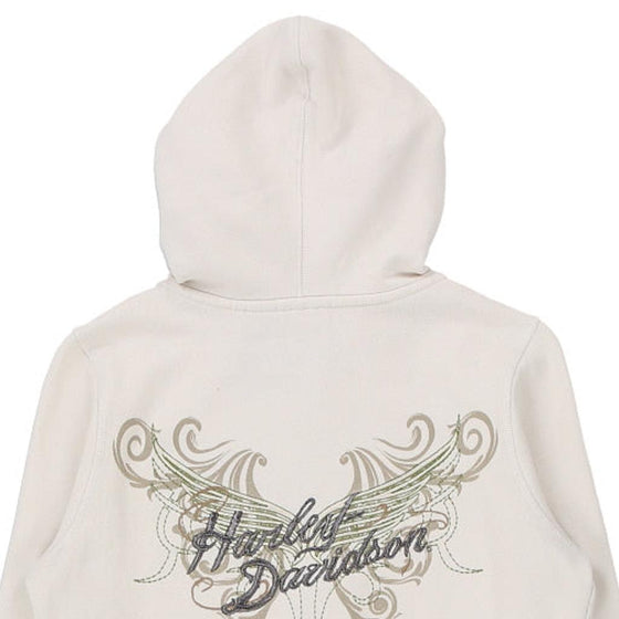 Vintage white Harley Davidson Hoodie - womens small