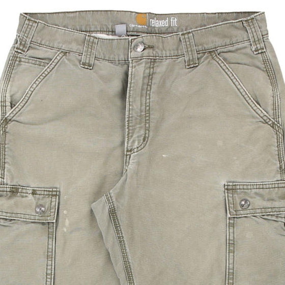 Vintage beige Relaxed Fit. Carhartt Cargo Trousers - mens 34" waist