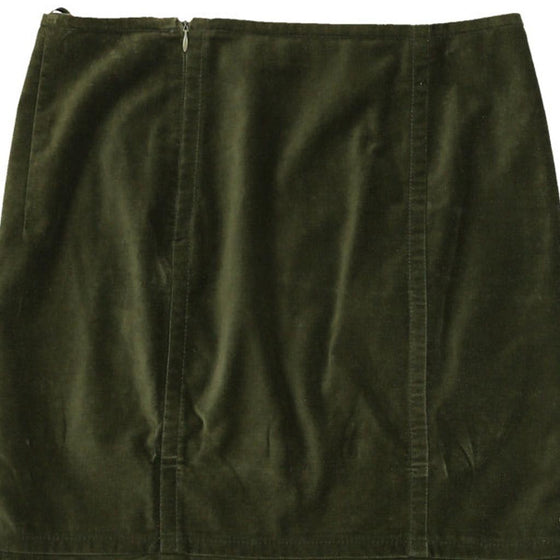 Max Mara Skirt - 28W UK 8 Green Cotton