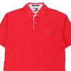 Vintage red Tommy Hilfiger Polo Shirt - mens x-large