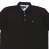 Vintage black Tommy Hilfiger Polo Shirt - mens large