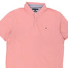 Vintage pink Tommy Hilfiger Polo Shirt - mens xx-large