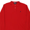 Vintage red Polo Ralph Lauren Long Sleeve Polo Shirt - mens large