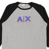 Vintage grey Armani Exchange Long Sleeve T-Shirt - mens large