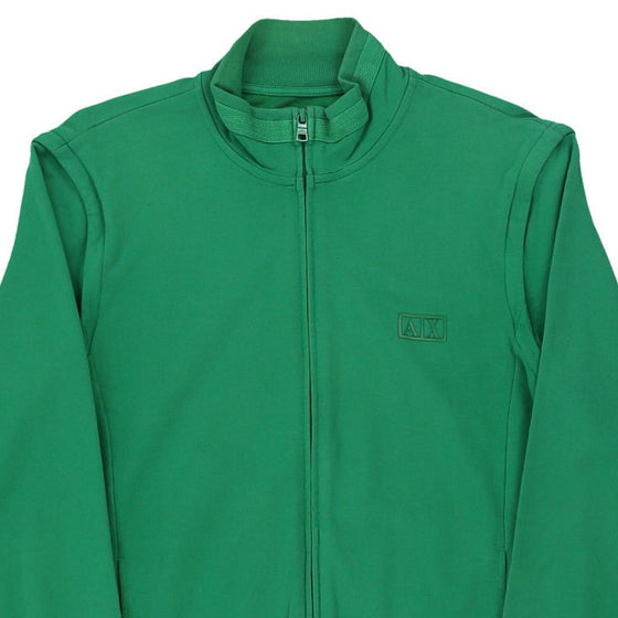 Vintage green Armani Exchange Zip Up - mens medium