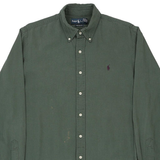 Vintage green Custom Fit. Ralph Lauren Shirt - mens large