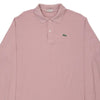 Vintage pink Lacoste Long Sleeve Polo Shirt - mens xx-large