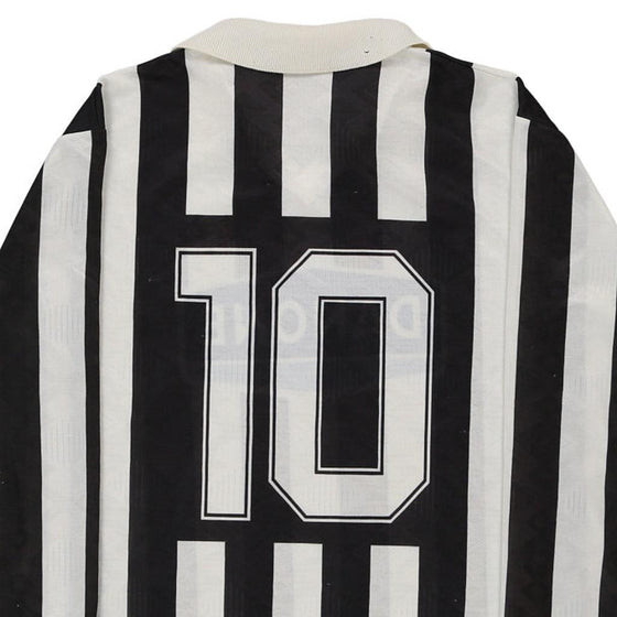 Vintage black & white Juventus FC  Unbranded Football Shirt - mens medium