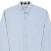 Vintage blue Burberry Brit Shirt - mens x-small