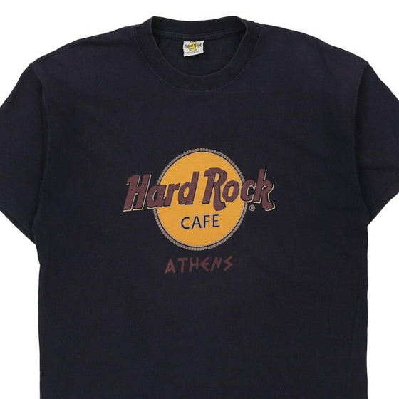 Vintage black Athens Hard Rock Cafe T-Shirt - mens large