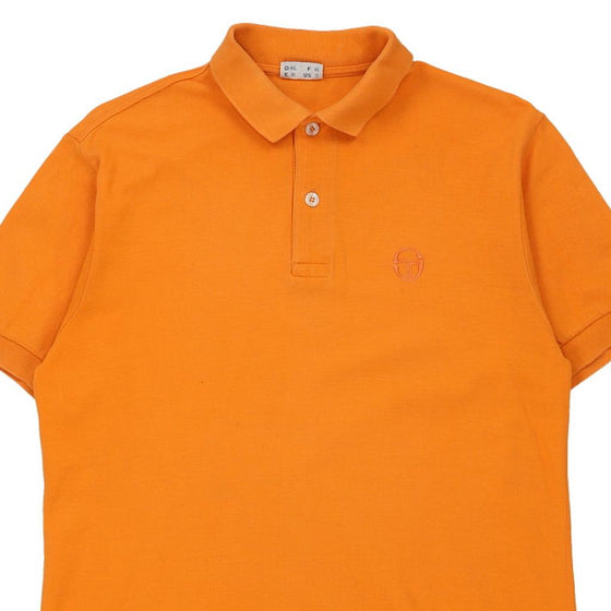 Vintage orange Sergio Tacchini Polo Shirt - mens large