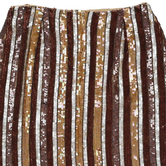 Vintage brown Toiss Mini Skirt - womens 27" waist